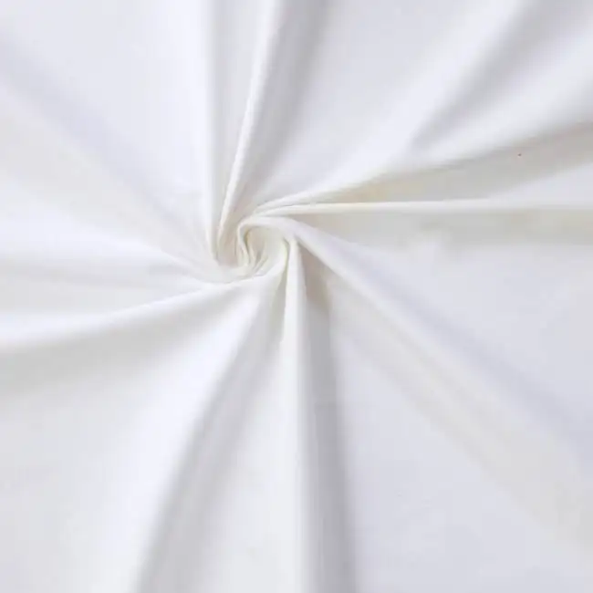 Deeda factory Quality 100 cotton woven bleached white fabric for hotel