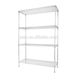 Estantería de alambre resistente ajustable de metal cromado de 4 niveles NSF, estantería de almacenamiento de alambre, sistemas de estanterías resistentes de 4 niveles - Product Image 2