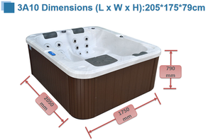Bañera <span class=keywords><strong>de</strong></span> Hidromasaje y <span class=keywords><strong>Jacuzzi</strong></span> para Exteriores Sparelax 3A10 - Product Image 5