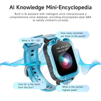 Montre connectée pour enfants GPS+LBS+WIFI 800mAh IP67 étanche Carte SIM 4G Suivi de forme physique Caméra Répondre aux appels Écran LCD Appel en conversation Carré