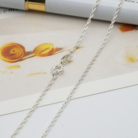 Chaîne en argent massif 1.5 pour collier, corde de 925mm, collier torsadé en vrac, vente en gros d'usine