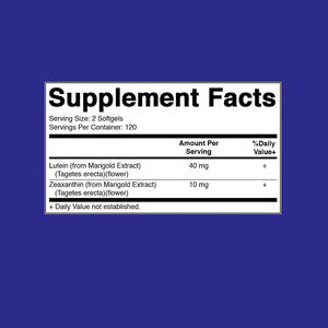 كبسولات اللوتين والزياكسانثين للعناية بصحة العين بعلامة تجارية خاصة، مكمل غذائي 40 ملغ - Product Image 2