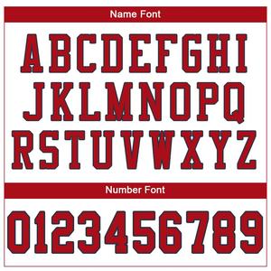 เสื้อฟุตบอลผ้าตาข่ายของแท้สไตล์คลาสสิกสีแดงสีกรมท่า - Product Image 3