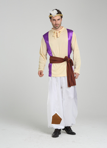 ฮาโลวีนงานรื่นเริงปาร์ตี้สูท<span class=keywords><strong>อินเดีย</strong></span>Aladdinเครื่องแต่งกายผู้ใหญ่ชายบทบาทเล่นอาระเบียเจ้าชายเครื่องแต่งกาย - Product Image 5