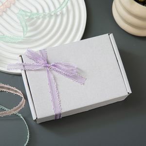 Ruban en satin polyester classique et polyvalent à double bord ondulé de 1 cm x 20 yards pour bouquets de fleurs, nœuds papillon et projets DIY - Product Image 5