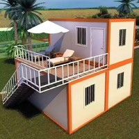 FMX Maison en conteneur de 4 chambres à coucher Maison fourgonnette portable préfabriquée en acier avec design chinois Meilleur prix sur le marché