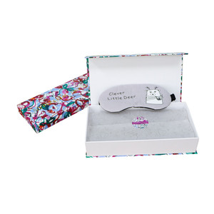 Boîte de masque oculaire en satin personnalisée Boîte d'emballage magnétique - Product Image 1