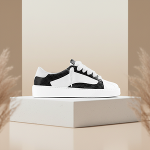 Zapatillas de Deporte Casuales de Cuero y Malla para Hombre, Cierre con Cordones, Antideslizantes, Suaves, Ligeras, Cómodas, Modernas y a la Moda - Product Image 5