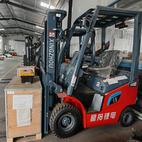 Spedizione gratuita CE certificata 1-2.5 Ton carrelli elevatori elettrici 4 ruote Mini Gabelstapler per uso officina magazzino