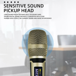 Micrófono Dinámico Inalámbrico UHF Profesional de Mano, con Cancelación de Ruido, Batería de Litio Recargable, Sistema de Karaoke Todo en Uno - Product Image 5