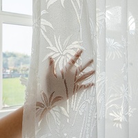 Rideaux Translucides Jacquard Style Américain pour Salon, Prêts à Poser, Montage Mural, Toutes Saisons, pour Fenêtre Plafond, AliExpress