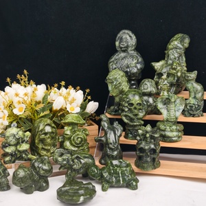 Artesanías de Cristal Natural Hechas a Mano al por Mayor, Múltiples Estilos, Estatua de Jade Xiuyan, Tallado de Cristal, Energía para Decoración del Hogar, Adorno - Product Image 2