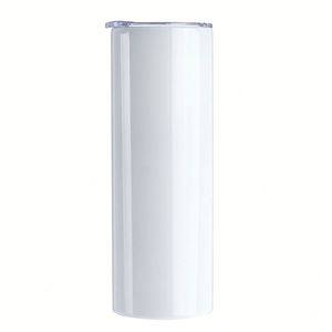 Vaso de Acero Inoxidable de 20 oz con Aislamiento al Vacío, Revestimiento para Sublimación, Pared Recta, Cilíndrico, con Pajita, para Uso en Automóvil - Product Image 4