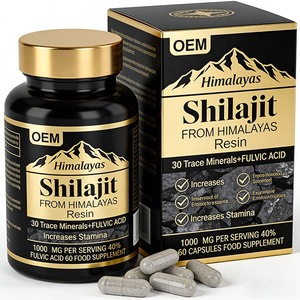 Gotas Líquidas de Shilajit Negro de Marca Privada OEM, Potenciador de Energía Puro del Himalaya, Antioxidante, Suplemento de Vitalidad y Belleza para Adultos - Product Image 1