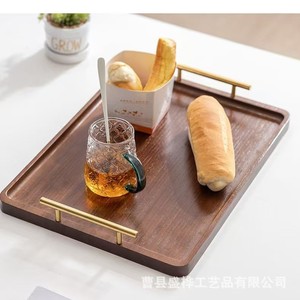 Wooden Square <b>Tray</b> Solid Wood Rounded Corner <b>Tea</b> <b>Tray</b> For Coffee Hotel Meals Serving <b>Trays</b> - Product Image 4