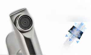 Thép không gỉ treo tường vòi hoa sen vòi nước lạnh và nóng hỗn hợp gốm van lõi mềm vòi bàn chải - Product Image 5