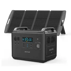 Générateur de secours Système d'énergie solaire avec UPS pour le camping en plein air Générateur solaire portable 3300W