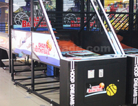 Machine de basket électronique à monnayeur pour centre de divertissement intérieur, machine de jeu d'arcade de basket de rue, direct usine