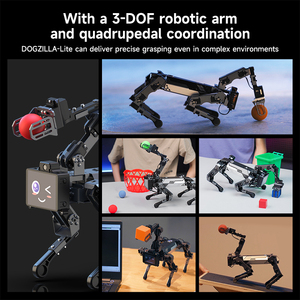 DOGZILLA Lite 15DOF con brazo robótico y pinza de escritorio AI Bionic Dog para educación y placas de fabricante - Product Image 4