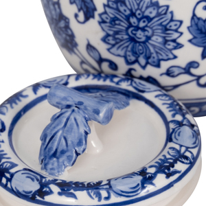 Candela Profumata in Ceramica con Coperchio, Design Chinoiserie, Votiva a Colonna per Interni ed Esterni, Decorazione per la Casa - Product Image 5