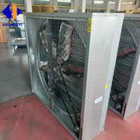 Ventilateur axial mural anti-corrosion SUS304 de 16 à 36 pouces (600 mm) avec volet anti-pluie pour système d'évacuation des gaz résiduels
