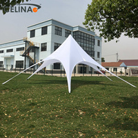 Tente de plage Celina 39'4'' (12m) série TP, tente d'événement en forme d'étoile, imperméable, tentes et chaises de mariage pour 150 personnes