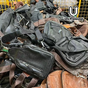 A13-2 Vente en gros de sacs de ceinture <span class=keywords><strong>pour</strong></span> hommes en cuir véritable d'occasion, sac de <span class=keywords><strong>taille</strong></span> en cuir de vache et de mouton, approvisionnement en vrac - Product Image 1