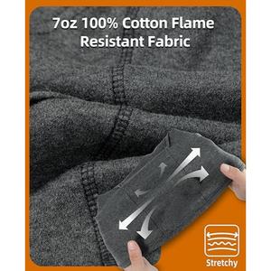 Cagoule et doublure de <span class=keywords><strong>casque</strong></span> en coton FR, protection contre les arcs électriques, conforme NFPA2112 CAT2, modèle FRCA8001, résistant au feu, coutures renforcées, pour le soudage - Product Image 3