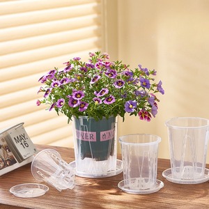Plateau de fleurs d'orchidée Phalaenopsis en plastique Transparent multi-trous épaissi usage domestique poterie racine améliorée plancher Simple pour jardin - Product Image 2