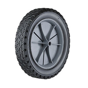 Roues en caoutchouc massif résistantes à l'usure pour tricycle, <span class=keywords><strong>tondeuse</strong></span> à gazon à pousser, chariot de jardin - Product Image 5