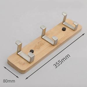 ตะขอแขวนติดผนังทำจากไม้ตะขอแขวนเสื้อติดผนังที่แขวนกุญแจสำหรับตกแต่งที่แขวนในห้องน้ำ - Product Image 3