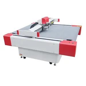 Automatic Mesh Fabrics Artificial Leather Cutter Pneumatic Oscillating Knife PU Material Cutting Machine