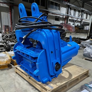 Martello vibrante per pali in cemento e legno, profondità 10m 12m 15m, con presa laterale, montato su escavatore, per pali a lamiera e tubolari - Product Image 2