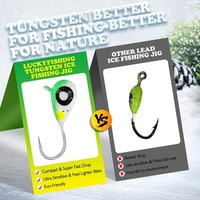 Têtes de jig en tungstène en gros 0,25g-4,4g pour la pêche sur glace hivernale, couleurs et emballages personnalisés