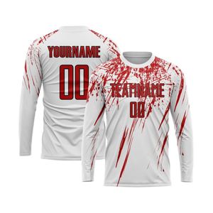 NEW Lightweight <b>Long</b> Sleeve Soccer Jersey Football Shirt Splash Pattern Team Sports Wear for Club <b>Matches</b> Training Tournaments - Product Image 1