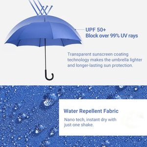 Wholesale Fully-Automatic Three-Folding <b>Extra</b> <b>Large</b> Straight Umbrella Customized Color OEM Logo <b>Printing</b> Plastic 190T Pongee - Product Image 4