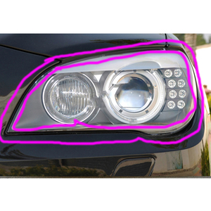Para <span class=keywords><strong>BMW</strong></span> 7 Series F01 F02 730Li 740Li 750Li 760Li 2009-2015 Arandela de pantalla Cubierta de faro Sello Tira de goma Anillo de sellado - Product Image 1