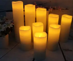 Реалистичные Чайные свечи, светодиодные свечи, Мерцающие яркие свечи, свечи с батарейным питанием,