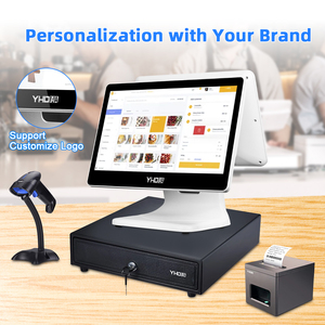 Registratore di Cassa POS con Doppio Monitor, Schermo Touch da 15,6 Pollici Antigraffio per Negozi al Dettaglio, Ristoranti, Supermercati - Product Image 5