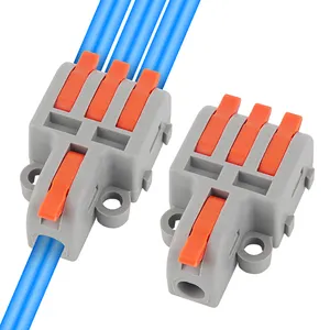 GP Lever Nuts 1 In 2/3/4 Out T-tap Compact Splicing Connectors Universal Wire Conductors 28-12AWG Quick Splice Terminals