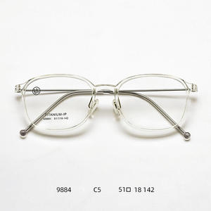 Monturas de Gafas de Titanio IP M9884 51-18-142, Rectangulares, Montura Completa, Ligeras para Hombre, Material TR90 - Product Image 2