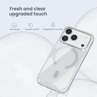 Coque de téléphone magnétique transparente antichoc Nillkin en TPU pour iPhone 18 Pro / 18 Pro Max, étui de protection anti-jaunissement
