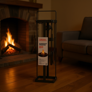 Juego de Herramientas para Chimenea con Recubrimiento Metálico en Polvo, Diseño Moderno para Mantenimiento de Chimeneas - Product Image 2