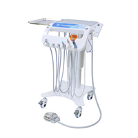 Nouveau design Chariot dentaire portable avec compresseur d'air et turbine, unité de turbine pour fauteuil dentaire, accessoires dentaires