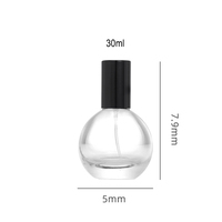 Design Fantaisie Boule Ronde Clair À Sertir Vide Unique Cologne 30ml 50ml 80ml Parfum Vaporisateur Bouteille En Verre Avec Bouchon En Bois