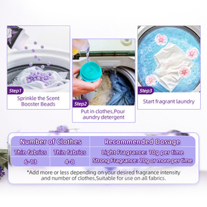 OEM環境にやさしい110gソリッドシェイプ香りブースタービーズ安全アパレル洗浄ラベンダーローズ香り80% + ヘビー香水なし - Product Image 5