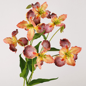 Fleurs d'iris artificielles en soie, haute simulation, pour décorations de mariage et de maison, accessoires de photographie extérieure, style classique - Product Image 2