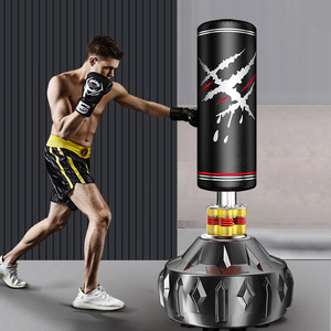 Nuevo saco <span class=keywords><strong>de</strong></span> boxeo <span class=keywords><strong>de</strong></span> material PU con soporte <span class=keywords><strong>de</strong></span> ventosa para boxeo, artes marciales, fitness en casa para niños y adultos - Product Image 1