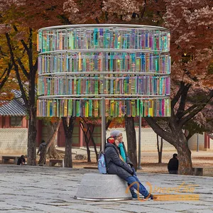 Vincentaa 2021 nuovo design Outdoor Park Sculpture ombrello colorato scultura in acrilico scultura in metallo