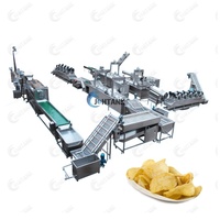Nieuwe volautomatische industriële machine voor het maken van fruit- en groentechips en diepvriesfrieten, lage prijs